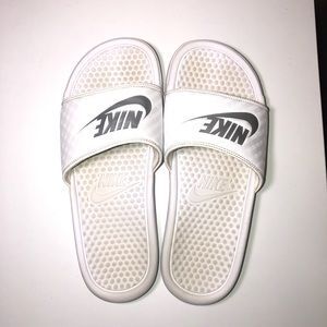 Nike White&Black Slides